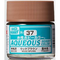 MR HOBBY - GUNZE H-037 Mr Hobby -Gunze Aqueous Hobby Colors (10 ml) Wood Brown [30 von MR. HOBBY