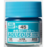 MR HOBBY - GUNZE H-045 Mr Hobby -Gunze Aqueous Hobby Colors (10 ml) Light Blue [30 von MR. HOBBY