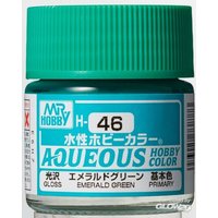 MR HOBBY - GUNZE H-046 Mr Hobby -Gunze Aqueous Hobby Colors (10 ml) Emerald Green [30 von MR. HOBBY