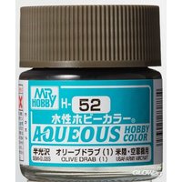 MR HOBBY - GUNZE H-052 Mr Hobby -Gunze Aqueous Hobby Colors (10 ml) Olive Drab (1) [30 von MR. HOBBY