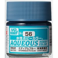 MR HOBBY - GUNZE H-056 Mr Hobby -Gunze Aqueous Hobby Colors (10 ml) Intermediate Blue [30 von MR. HOBBY