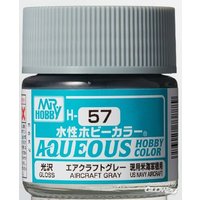 MR HOBBY - GUNZE H-057 Mr Hobby -Gunze Aqueous Hobby Colors (10 ml) Aircraft Gray [30 von MR. HOBBY