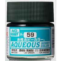 MR HOBBY - GUNZE H-059 Mr Hobby -Gunze Aqueous Hobby Colors (10 ml) IJN Green [30 von MR. HOBBY