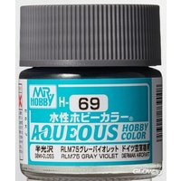 MR HOBBY - GUNZE H-069 Mr Hobby -Gunze Aqueous Hobby Colors (10 ml) RLM75 Gray [30 von MR. HOBBY