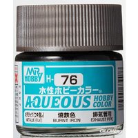 MR HOBBY - GUNZE H-076 Mr Hobby -Gunze Aqueous Hobby Colors (10 ml) Burnt Iron [30 von MR. HOBBY