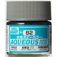 MR HOBBY - GUNZE H-082 Mr Hobby -Gunze Aqueous Hobby Colors (10 ml) Dark Gray (1) [30 von MR. HOBBY