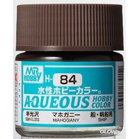 MR HOBBY - GUNZE H-084 Mr Hobby -Gunze Aqueous Hobby Colors (10 ml) Mahogany [30 von MR. HOBBY