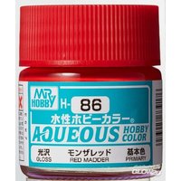 MR HOBBY - GUNZE H-086 Mr Hobby -Gunze Aqueous Hobby Colors (10 ml) Red Madder [30 von MR. HOBBY