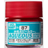 MR HOBBY - GUNZE H-087 Mr Hobby -Gunze Aqueous Hobby Colors (10 ml) Metallic Red [30 von MR. HOBBY