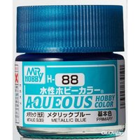 MR HOBBY - GUNZE H-088 Mr Hobby -Gunze Aqueous Hobby Colors (10 ml) Metallic Blue [30 von MR. HOBBY