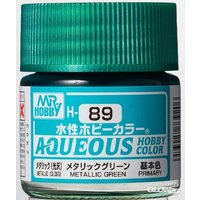 MR HOBBY - GUNZE H-089 Mr Hobby -Gunze Aqueous Hobby Colors (10 ml) Metallic Green [30 von MR. HOBBY