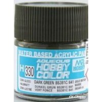 MR HOBBY - GUNZE H-330 Mr Hobby -Gunze Aqueous Hobby Colors (10 ml) Dark Green BS381C/641 [30 von MR. HOBBY