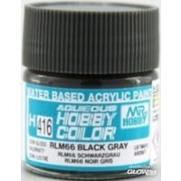 MR HOBBY - GUNZE H-416 Mr Hobby -Gunze Aqueous Hobby Colors (10 ml) RLM66 Black Gray [30 von MR. HOBBY