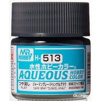 MR HOBBY - GUNZE H-513 Mr Hobby -Gunze Aqueous Hobby Colors (10 ml) Dark Gray "Dunkelgrau [30 von MR. HOBBY