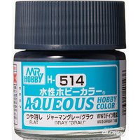 MR HOBBY - GUNZE H-514 Mr Hobby -Gunze Aqueous Hobby Colors (10 ml) Gray "Grau [30 von MR. HOBBY