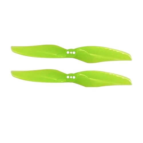 12 Paar 4024 2 Rennpropeller 3 Löcher 1,5 mm 4 x 2,4 CW CCW Kompatibel mit bürstenlosen Mini-FPV-Motoren und ähnlichen Modellen(4024 12PAIR Yellow) von MRHZKE