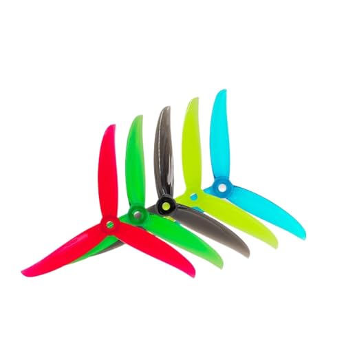 5136 5,1 x 3,6 x 3 Propeller, kompatibel mit FPV-Renndrohne, Quadcopter, DIY-Teile, Ersatzrequisiten, 12 Paar gemischte Farben von MRHZKE