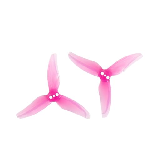 Leichtes, langlebiges 2512 2,5 Zoll 3 1,5 mm, kompatibel mit 1103 1104 Toothpick RC FPV Racing Freestyle Drone und ähnlichen Modellen(8PAIRS Rose RED) von MRHZKE