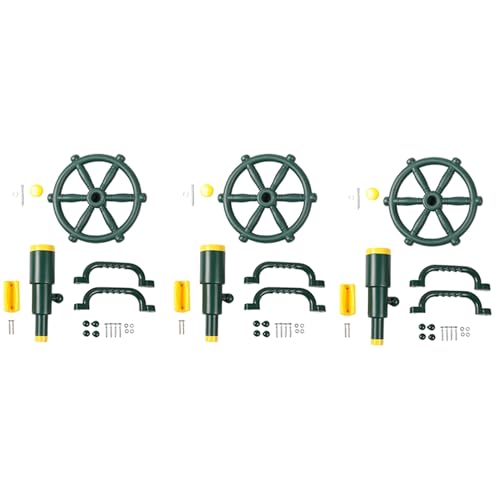 MRNHA 3X SpielplatzzubehöR für Kinder Outdoor-Spielset Kinderpiraten-Teleskop, Lenkrad, SpielgeräTe - Hinterhof von MRNHA