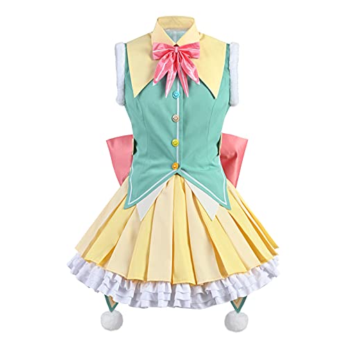 Project Sekai kusanagi nene Shiraishi An Dress Cosplay Kostüm Halloween Schuluniform Komplettsets (Damen-XL, kusanagi nene) von MROZUL