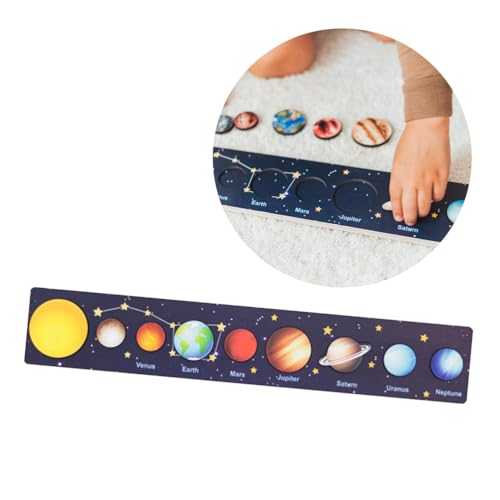 Solarsystem Holz Puzzle Bildungslern Spielzeug Mädchen Sonne Planeten (C) von MRSTORY