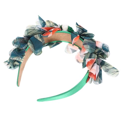 MRVAKDYDI Fascinator Spitze Feder Hut für Frauen, Hawaii-Stirnband, Stirnbänder, Stirnbänder, Dekoration, Haar-Accessoires for Hochzeiten, Perlen-Stirnband, Haar-Topper, Blumenkronen von MRVAKDYDI