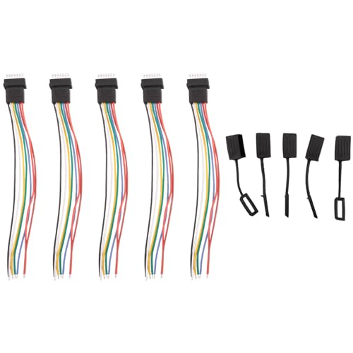 MSCHENZW 5 STÜCKE RC Flugzeug 6S Waagenkopf mit Kappe VerläNgerung Ladekabel Kabel 10 cm DIY für Li Po von MSCHENZW