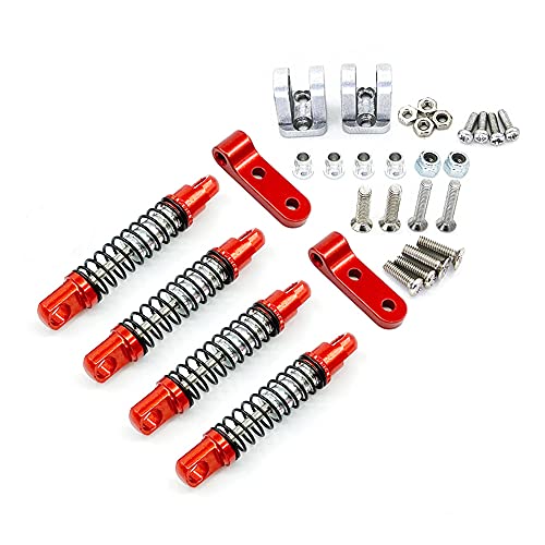 MSCHENZW StoßDäMpfer Metall Vorne und Hinten mit Fester Halterung für D12 1/10 RC Upgrades Teile ZubehöR,1 von MSCHENZW