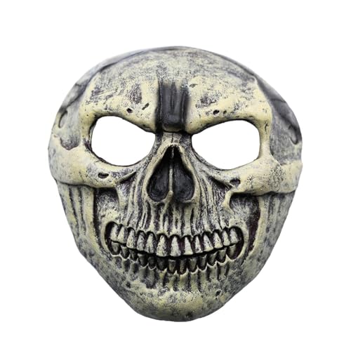 MSemis Gruselige Skelettmaske Tier-Totenkopfmasken Gothic-Ziegenkopf-Gesichtsbedeckung für Halloween-Kostümparty Knochenfarbe A Einheitsgröße MSemis Gruselige Skelettmaske Tier-Totenkopfmasken Gothic-Ziegenkopf-Gesichtsbedeckung für Halloween-Kostümparty Knochenfarbe A Einheitsgröße von MSemis