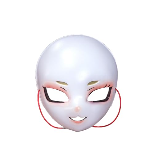 MSemis Unisex Halloween Maske Japanische Gesichtsmaske Maskerade Maske Cosplay Maske Karneval Fasching Performance Typ D One Size von MSemis