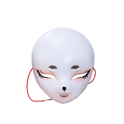 MSemis Unisex Halloween Maske Japanische Gesichtsmaske Maskerade Maske Cosplay Maske Karneval Fasching Performance Typ E One Size von MSemis