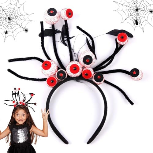 MTCDDCL Halloween Stirnband Dekor Gruselige Augäpfel Haarbänder Halloween Augäpfel Haarband Make Up Stirnband Halloween Cosplay Kostüm Halloween Party Haar Accessoires von MTCDDCL