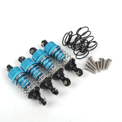 4PCS Aluminium Öl Stoßdämpfer Dämpfer Kompatibel Mit TT-02 TA05 TL-01 MF-01X 1/10 RC Auto Upgrade Teile(Blue) von MTGUIWF