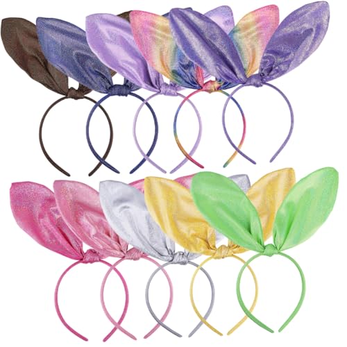 MUCKLILY 10 Stück Teiliges Hasenohren Haarreif Bunte Frühlings party Haarbänder Langlebige Formstabile Bunny Ears Stirnbänder für Erwachsene Vielseitiges Kostümzubehör für Karneval und MUCKLILY 10 Stück Teiliges Hasenohren Haarreif Bunte Frühlings party Haarbänder Langlebige Formstabile Bunny Ears Stirnbänder für Erwachsene Vielseitiges Kostümzubehör für Karneval und von MUCKLILY