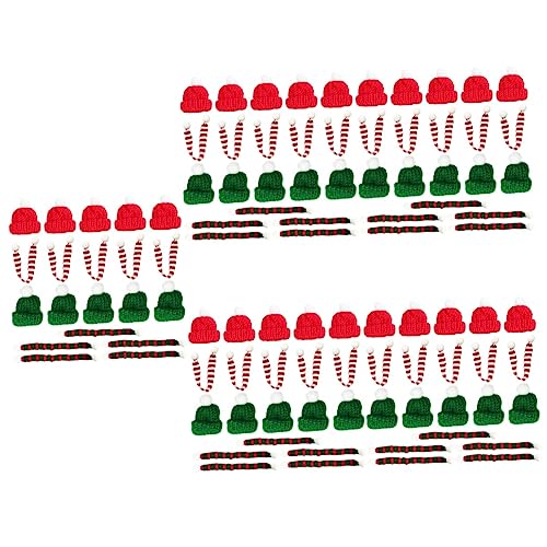 MUCKLILY 100 Stück Teiliges Weihnachtsmützen und Schal Gestrickt Rot Grün Xmas Flaschenhüllen Weihnachtliche Tischdeko Langlebige Party Supplies für Festliche Dekoration MUCKLILY 100 Stück Teiliges Weihnachtsmützen und Schal Gestrickt Rot Grün Xmas Flaschenhüllen Weihnachtliche Tischdeko Langlebige Party Supplies für Festliche Dekoration von MUCKLILY
