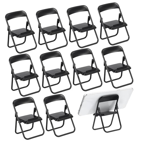 MUCKLILY 12stücke Teiliges Mini Klappstühle Für Puppenhäuser Schwarze Faltbare Möbel Für Miniatur-Dekoration Und Kreative Gestaltung Von Wohnräumen MUCKLILY 12stücke Teiliges Mini Klappstühle Für Puppenhäuser Schwarze Faltbare Möbel Für Miniatur-Dekoration Und Kreative Gestaltung Von Wohnräumen von MUCKLILY