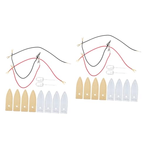 MUCKLILY 2 Sätze Batterie-experimentierset Experimentierwerkzeuge Alarm Wiederaufladbar Leistung Powerbank C-batterien Tragbares Ladegerät Experiment Liefert Batteriepacker Zink von MUCKLILY