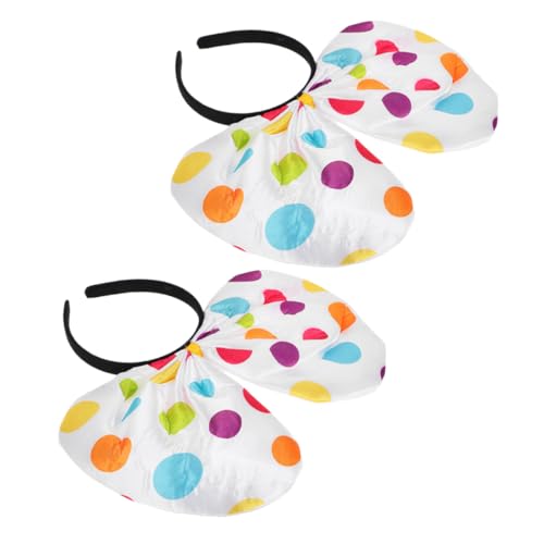 MUCKLILY 2 Stück Clown Haarreif Bunte Punkte Lustiger Kopfschmuck Karneval Halloween Kostüm Accessoire Damen Party Fasching MUCKLILY 2 Stück Clown Haarreif Bunte Punkte Lustiger Kopfschmuck Karneval Halloween Kostüm Accessoire Damen Party Fasching von MUCKLILY