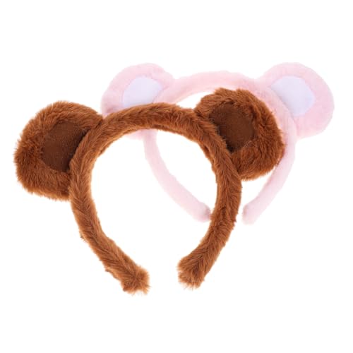 MUCKLILY 2 Stück Plüsch Bärenohren Haarreif Cartoon Stirnband für Frauen Bequemes Kopfband für Cosplay Party Geburtstagsfeiern Langlebig und Niedlich Geeignet für Fotoshootings und MUCKLILY 2 Stück Plüsch Bärenohren Haarreif Cartoon Stirnband für Frauen Bequemes Kopfband für Cosplay Party Geburtstagsfeiern Langlebig und Niedlich Geeignet für Fotoshootings und von MUCKLILY