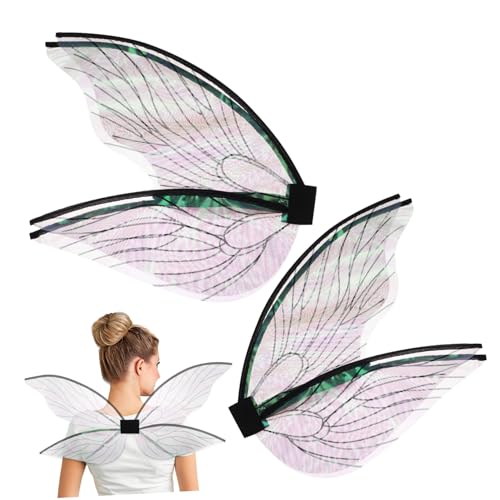MUCKLILY 2 Stück Schmetterlingsflügel Schwarz Cicada Wings Kostüm Flügel für Mädchen Party Fasching Karneval Cosplay Bühnenauftritt Verstellbar Leicht und Strapazierfähig MUCKLILY 2 Stück Schmetterlingsflügel Schwarz Cicada Wings Kostüm Flügel für Mädchen Party Fasching Karneval Cosplay Bühnenauftritt Verstellbar Leicht und Strapazierfähig von MUCKLILY