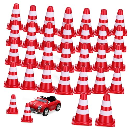 MUCKLILY 30 Stück Teiliges Mini Verkehrsleitkegel Realistische Rote Miniatur Straßenkegel Interaktives Lernspielzeug zur Verkehrserziehung Kreative Straßenszenen für Passende Dekoration für MUCKLILY 30 Stück Teiliges Mini Verkehrsleitkegel Realistische Rote Miniatur Straßenkegel Interaktives Lernspielzeug zur Verkehrserziehung Kreative Straßenszenen für Passende Dekoration für von MUCKLILY