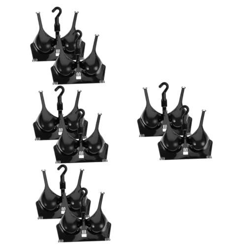 MUCKLILY 4 Sätze Bh-präsentationsständer Clothes Drying Rack Wäschestander Hanger Bh-schaufensterpuppe Für Bekleidungsgeschäft Bh-schaufensterpuppen-displayhalter Plastik Black 2 Stück * 4 von MUCKLILY