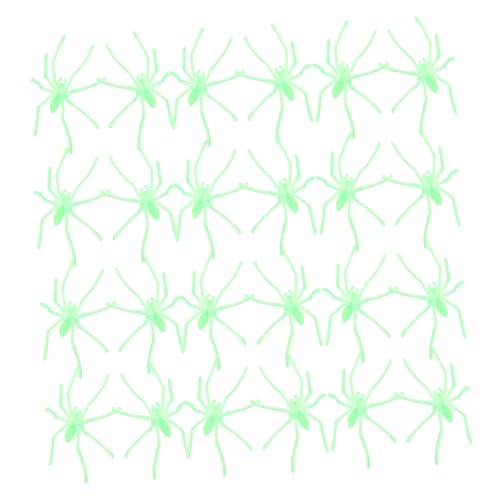 MUCKLILY 50 Stück Leuchtende Halloween Spinnen Modelle Realistische Fake Spider Dekorationen für Party Trick Gruselige Spinnenfiguren für Halloween Deko und Mitbringsel Glow in The Dark MUCKLILY 50 Stück Leuchtende Halloween Spinnen Modelle Realistische Fake Spider Dekorationen für Party Trick Gruselige Spinnenfiguren für Halloween Deko und Mitbringsel Glow in The Dark von MUCKLILY
