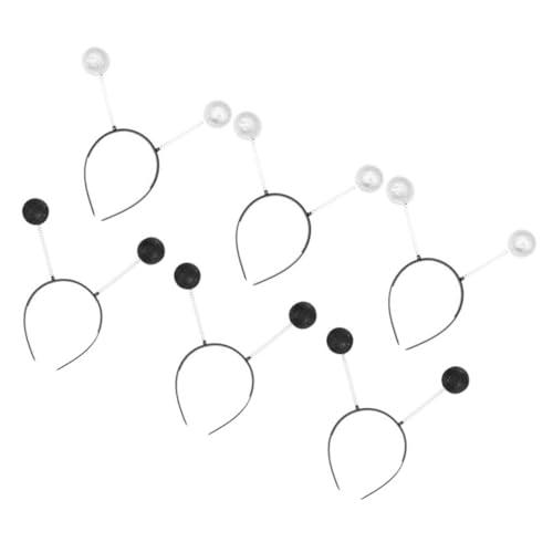 MUCKLILY 6 Stück Glitzernde Haarreifen mit Runden Schaumstoffkugeln Party Haarreif Kopfschmuck für Damen und Mädchen Langlebig Bequem für Kostüm und Cosplay MUCKLILY 6 Stück Glitzernde Haarreifen mit Runden Schaumstoffkugeln Party Haarreif Kopfschmuck für Damen und Mädchen Langlebig Bequem für Kostüm und Cosplay von MUCKLILY