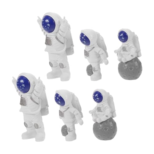 MUCKLILY 6 Stück Teiliges Astronaut Resin Figuren Detailreiche Weltraum Deko für Kindergeburtstag Vielseitige Mini Astronaut Tortendeko und Desktop Ornament Wiederverwendbar Lebhafte Farben MUCKLILY 6 Stück Teiliges Astronaut Resin Figuren Detailreiche Weltraum Deko für Kindergeburtstag Vielseitige Mini Astronaut Tortendeko und Desktop Ornament Wiederverwendbar Lebhafte Farben von MUCKLILY