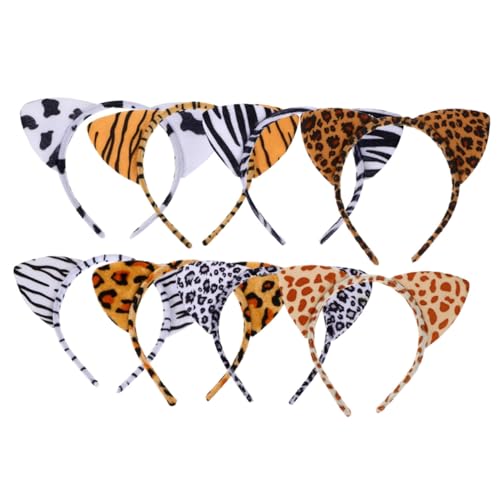 MUCKLILY 8 Stück Teiliges Leoparden katzenohren Haarreif aus Weichem Langlebig und Bequem für Halloween Karneval Cosplay und Kostümpartys Vielseitiges Party accessoire für Damen MUCKLILY 8 Stück Teiliges Leoparden katzenohren Haarreif aus Weichem Langlebig und Bequem für Halloween Karneval Cosplay und Kostümpartys Vielseitiges Party accessoire für Damen von MUCKLILY