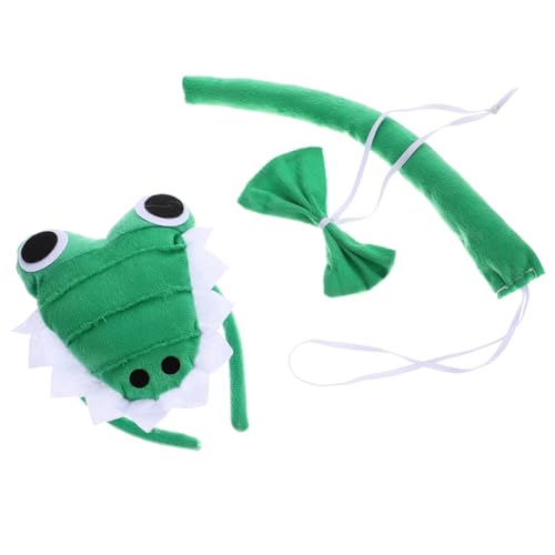 MUCKLILY Alligator Kostüm Set für Erwachsene Stirnband und Fliege aus Weichem Stoff Vielseitig für Halloween Cosplay und Themenpartys Bequem und Detailreich Gestaltet MUCKLILY Alligator Kostüm Set für Erwachsene Stirnband und Fliege aus Weichem Stoff Vielseitig für Halloween Cosplay und Themenpartys Bequem und Detailreich Gestaltet von MUCKLILY