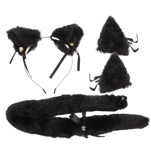 MUCKLILY Cosplay Fuchsohr Haarreif mit Clips und Langlebiges Tierohren Haaraccessoire für Halloween Kostüm Zubehör Angenehm und Detailreich Gestaltet Schwarzes MUCKLILY Cosplay Fuchsohr Haarreif mit Clips und Langlebiges Tierohren Haaraccessoire für Halloween Kostüm Zubehör Angenehm und Detailreich Gestaltet Schwarzes von MUCKLILY
