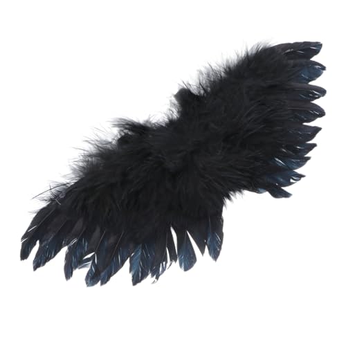 MUCKLILY DIY Engelsflügel Ornament Schwarz für Puppendekoration Basteln Kostüm Zubehör Cosplay Party Dekoration MUCKLILY DIY Engelsflügel Ornament Schwarz für Puppendekoration Basteln Kostüm Zubehör Cosplay Party Dekoration von MUCKLILY