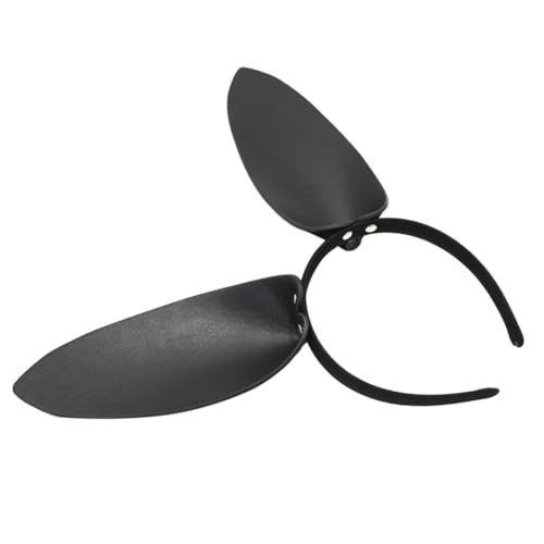 MUCKLILY Eleganter Schwarzer Leder haarreif mit Hasenohren Originelles und Dekoratives Accessoire für Damen Geeignet für Party Halloween Kostüm Modisches Haarschmuck headpiece MUCKLILY Eleganter Schwarzer Leder haarreif mit Hasenohren Originelles und Dekoratives Accessoire für Damen Geeignet für Party Halloween Kostüm Modisches Haarschmuck headpiece von MUCKLILY